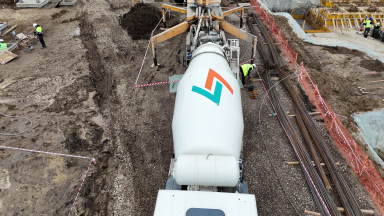 C30/37 concrete produced and delivered by Lemacons