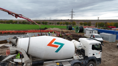 C30/37 concrete produced and delivered by Lemacons