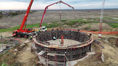 Establishment of a water supply and sewerage system